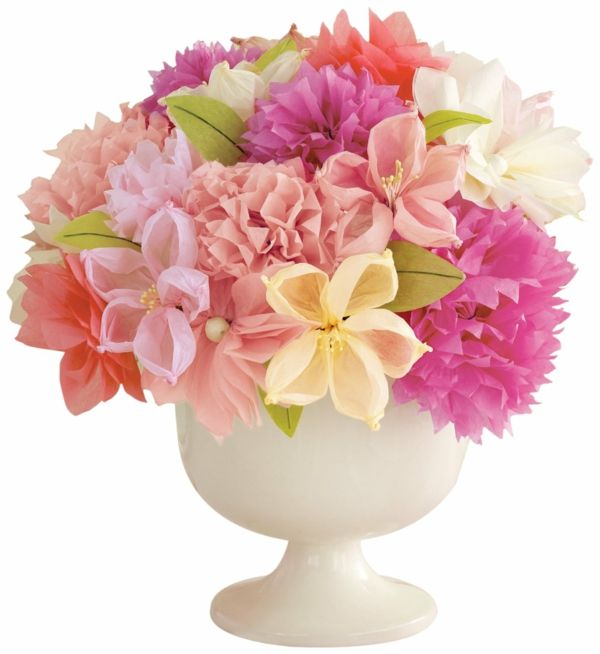 Popieriaus gėlės-in-rožinės spalvos atspalviai-keisti dydį
