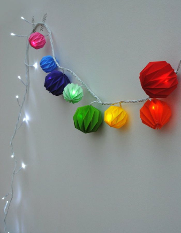 Party Lights chain-färg-lichterkette papperslampor