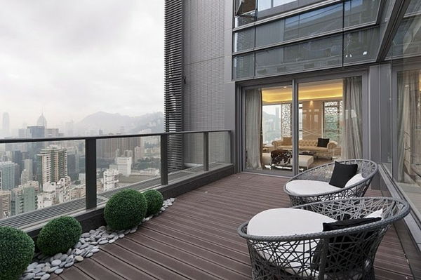 Penthouse-ultra-moderne-og-stilig-terrasse utforming
