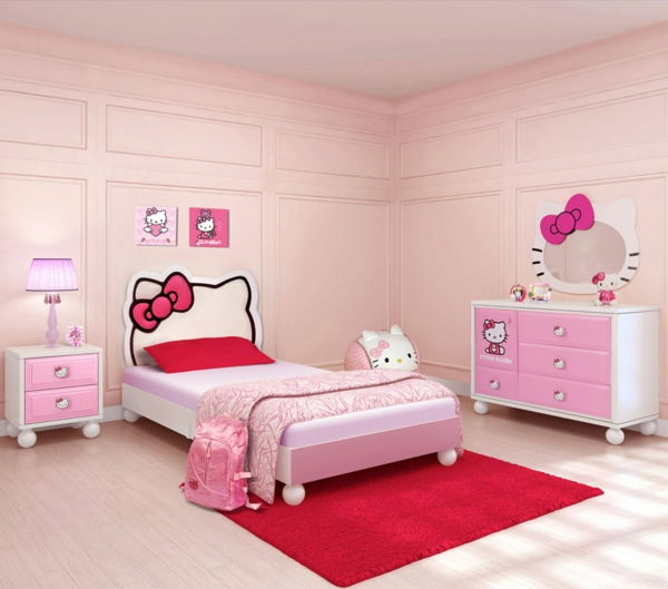 Pink Hello Kitty dievčatá izba