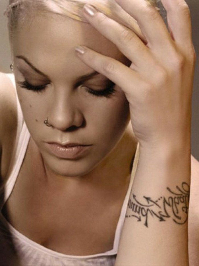 Pink tetovanie nápisy ochladí Tattoo Ideas