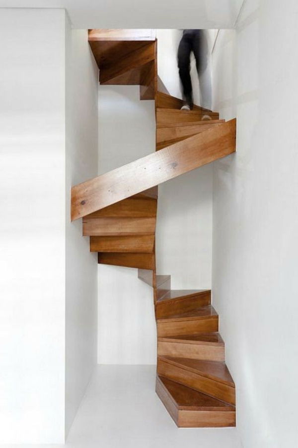 Yerden tasarruf sağlayan merdiven spiral merdiven modern tasarım fikri