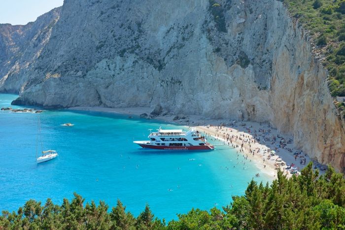 Porto Katsiki Beach Lefkada-pláže-cool tapety krásne pláže - the-krásne pláže - europe