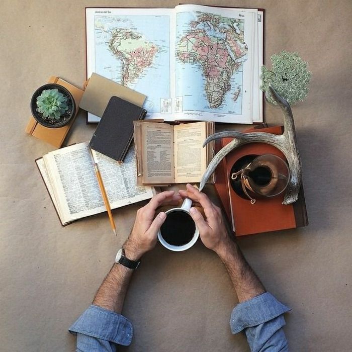 Plan de călătorie rinichi cafea Cărți Atlas
