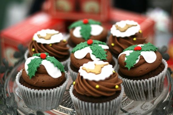 Recepten Chocolade Cupcakes voor Kerstmis