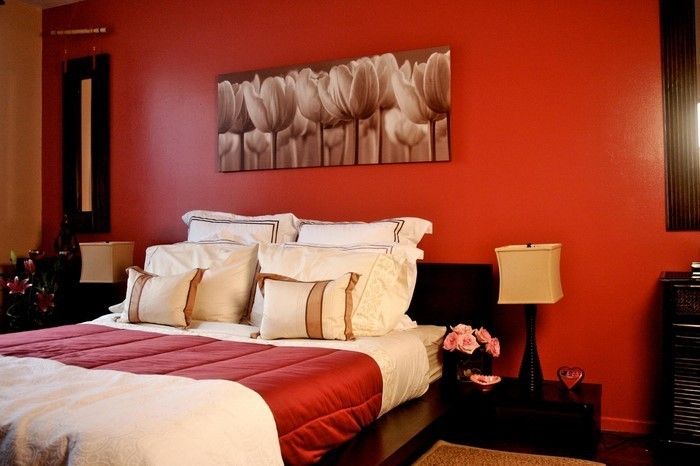 camera da letto Red Design un'arte creativa