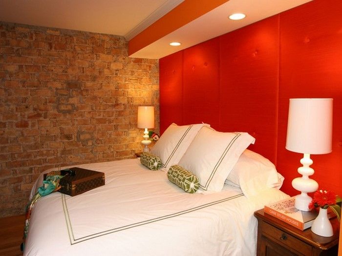 Rdeča spalnica oblikovanje super sijaj