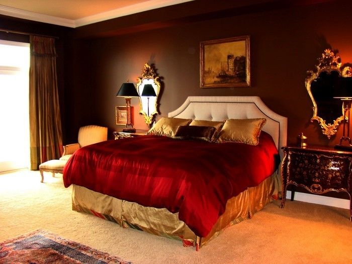 design camera da letto Rosso A-sorprendente Decoration