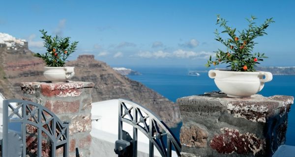 Fred och skönhet-in-Santorini