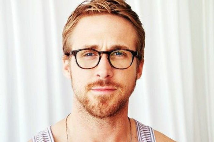 Ryan Gosling med hipster glasögon