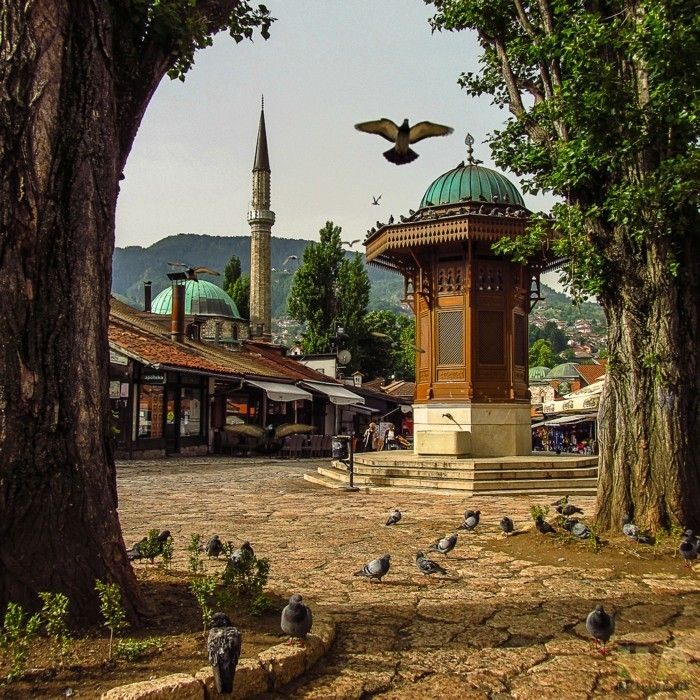 Sarajevo-Bosnia-Herțegovina și-și urban-Europa-staedtereisen