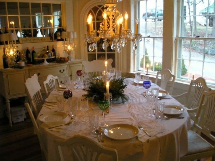 Bela decoração de mesa clássico Decoração da vela