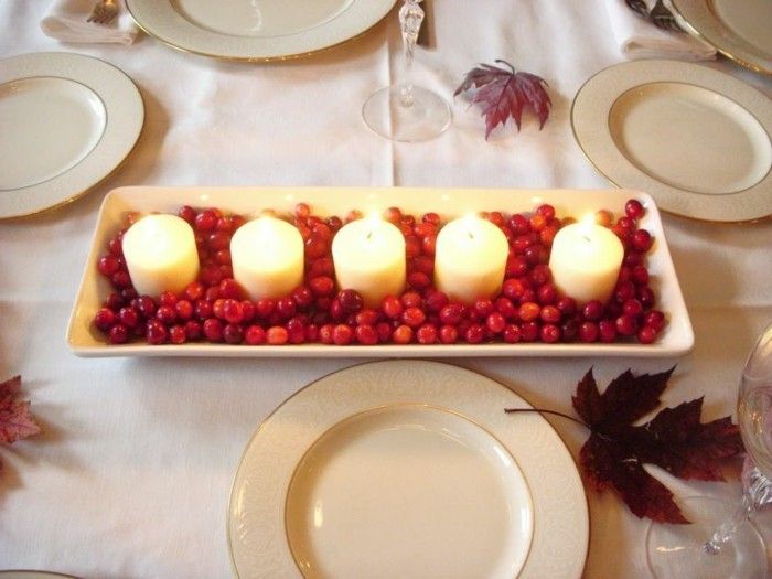 decoração bonita tabela com-pequenas frutas vermelhas