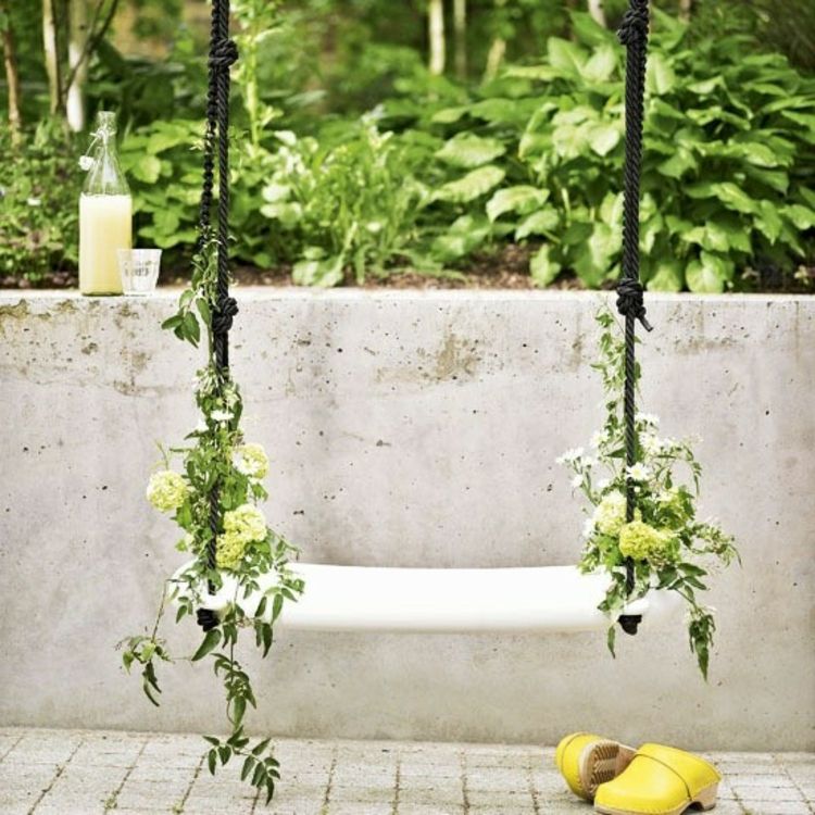 designer de balansare-plante-chic-nobil-nunta-decorare-alb-verde