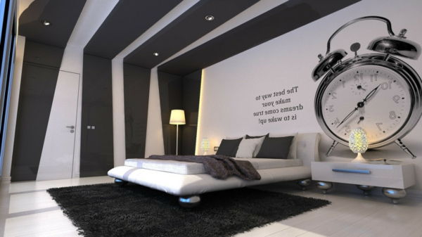 Sovrum-design-moderna sovrum möbler fantastiska väggdekoration