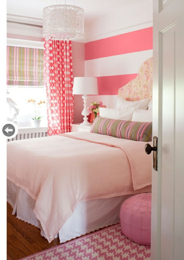 Spálňa-in-pink-ružový koberec Strefen