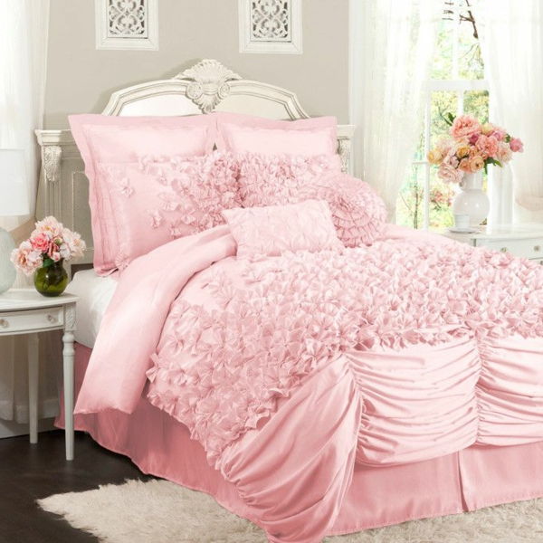 Spálňa v ružovej veľké bielizeň