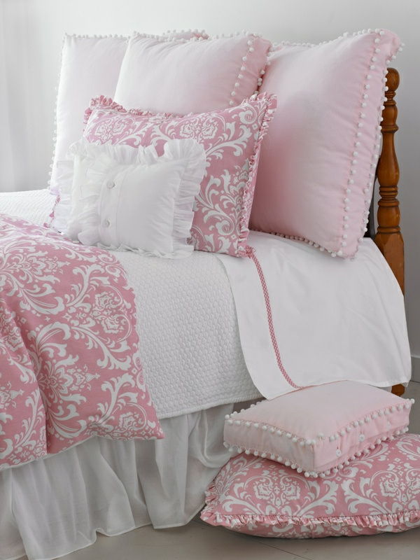 Spálňa-in-ružovej farbe - ružovo-Sheets