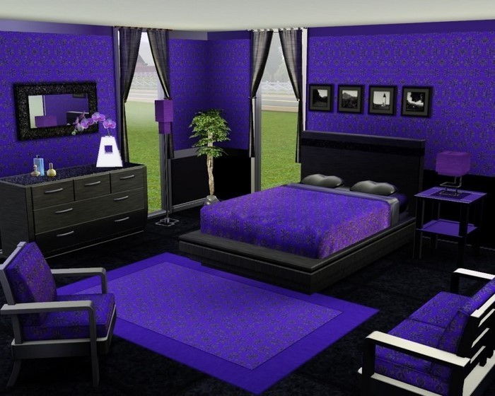 Miegamojo violetinė-A išskirtinis įranga