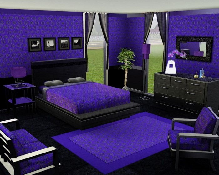 Miegamojo violetinė-A-kūrybinė įranga