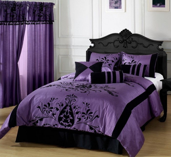 Miegamojo violetinė-A-moderni įranga