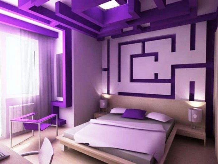 Miegamojo violetinė-A-modernus transliacija