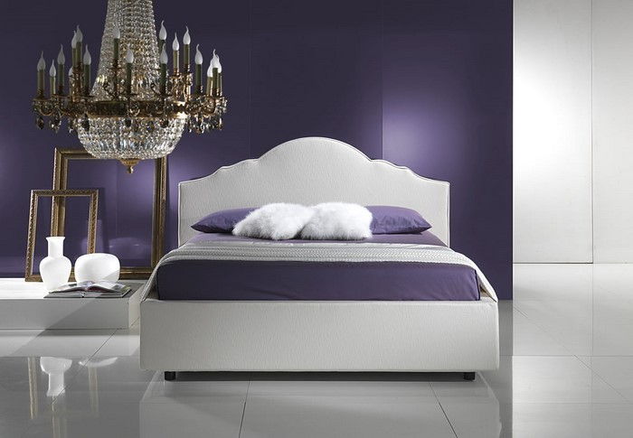 Miegamojo violetinė-Modernus-sprendimas