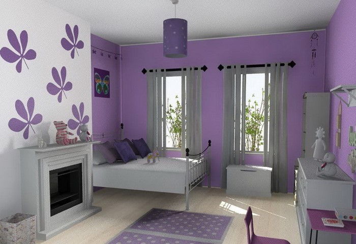 Spálňa-fialovo-A-pra-dekorácie