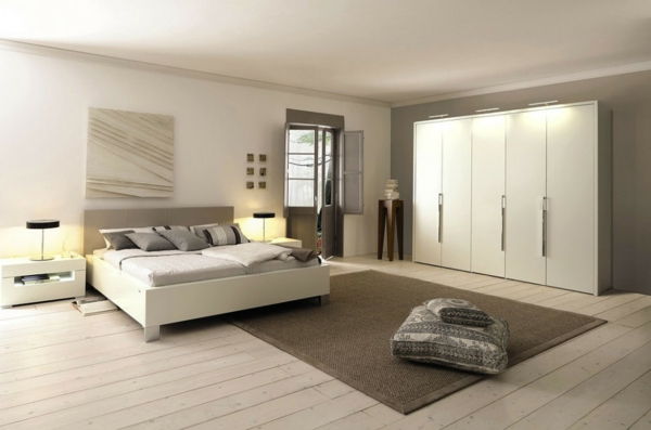 Dormitor cu un design uimitor-apartament-cu-parchet-stră-Wohnideen frumos