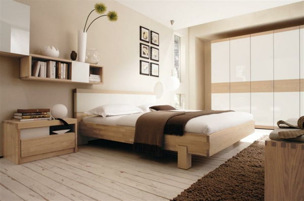 Schlafzimmerdeko-Inredning-Design-idé-med-vacker äggskal färg