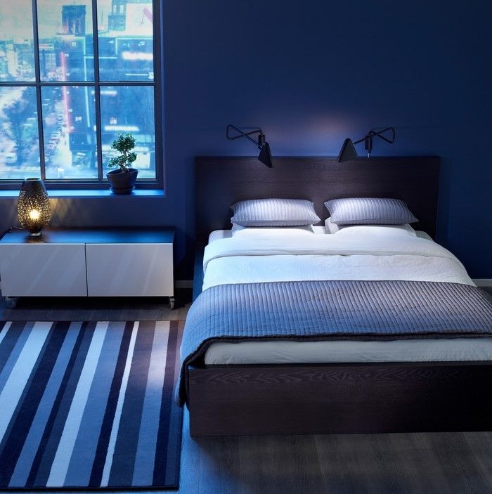 Miegamojo baldai-in-mėlyna A šiuolaikinio meno