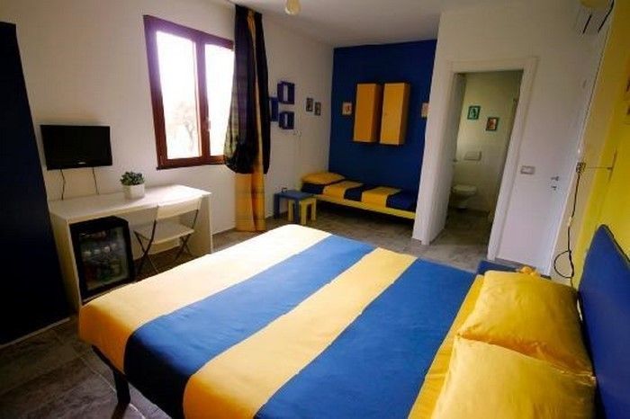 Miegamojo baldai-in-mėlyna-A-puikus-dizainas