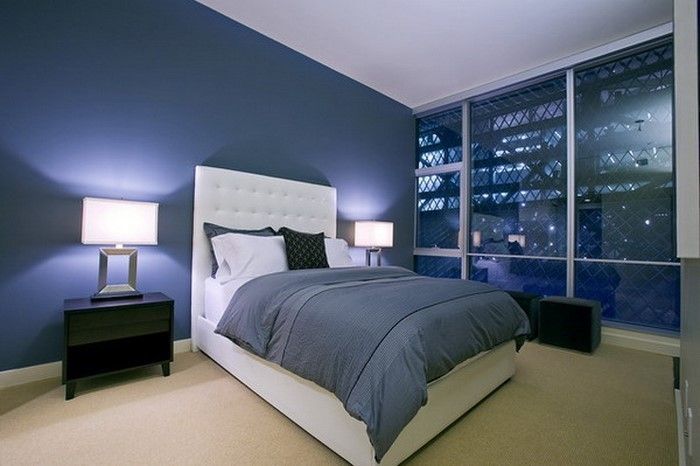 Miegamojo baldai-in-mėlyna-A-puikūs interjerai
