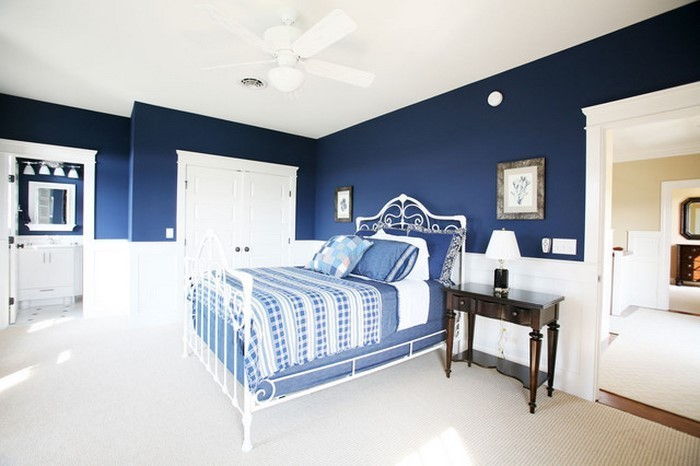 Miegamojo baldai-in-mėlyna-A-gražūs-vidus