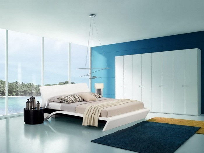 Miegamojo baldai-in-mėlyna-A-išskirtinis sprendimas