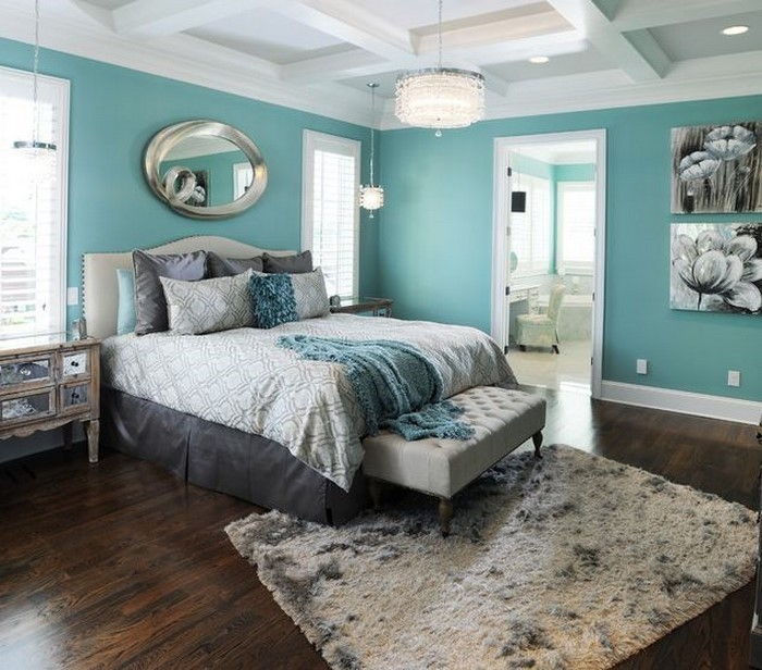 Miegamojo baldai-in-mėlyna-A-Cool įranga