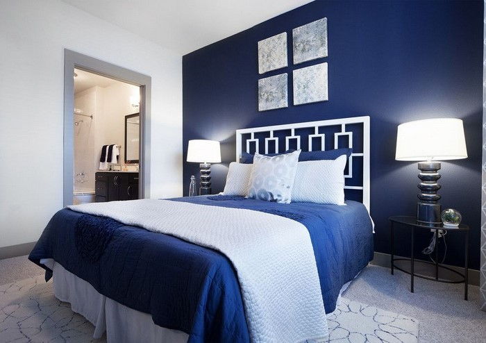 Miegamojo baldai-in-mėlyna-A-kietas apdaila