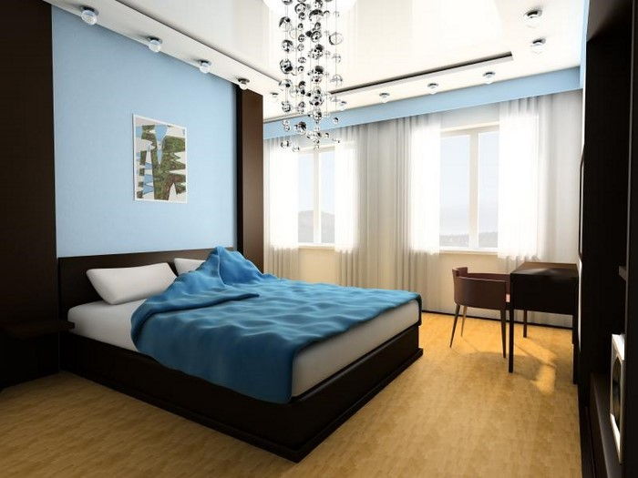 Miegamojo baldai-in-mėlyna-A-moderni įranga