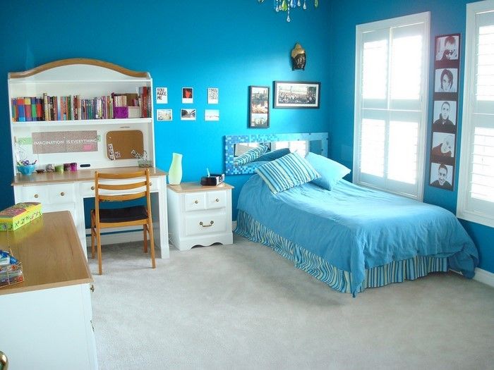 Miegamojo baldai-in-mėlyna-A-pritrenkiantis dekoravimas
