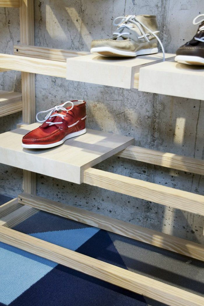 Čevlje stojala-za-moške-čevljev DIY ideja