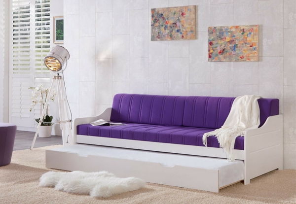 Canapea extensibilă în-violet
