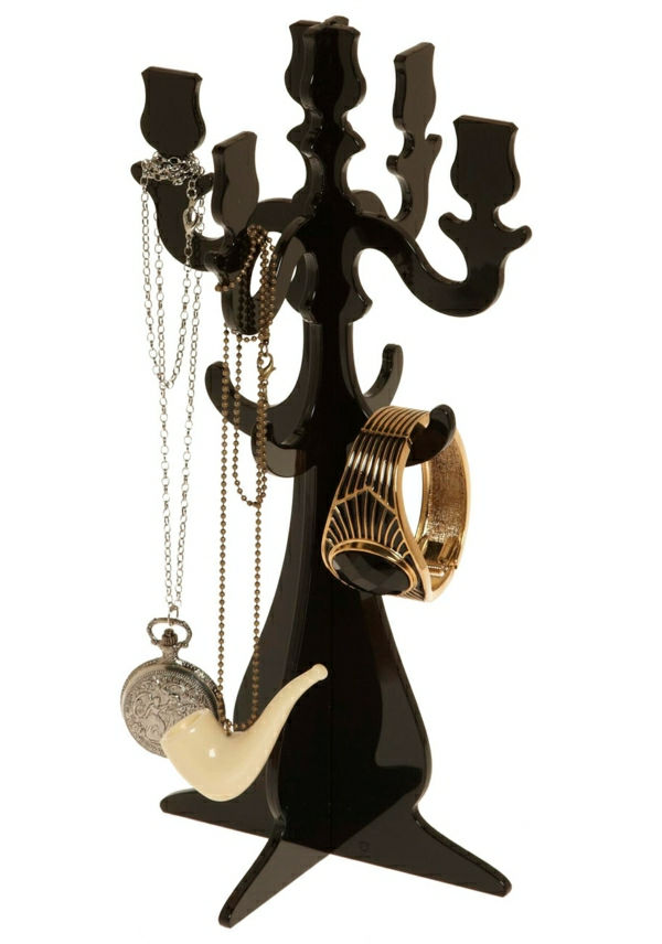 Smycken innehavaren ljusstake svart halsband Whistle Armband