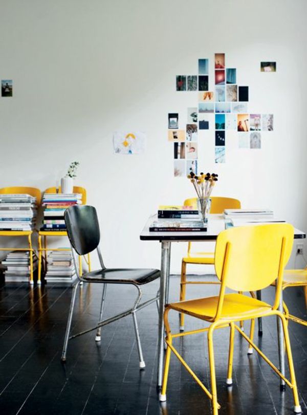 Stol-v-rumeno-barvno idejo