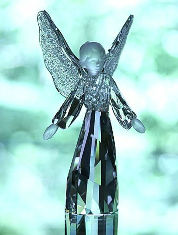 Swarovski deco melek-koruyucu melek heykelcik