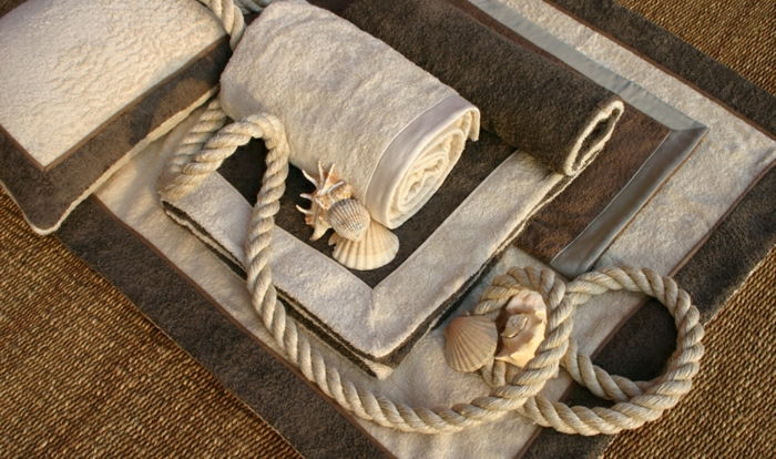Håndklær Sett Summer strand beige-brun-italiensk