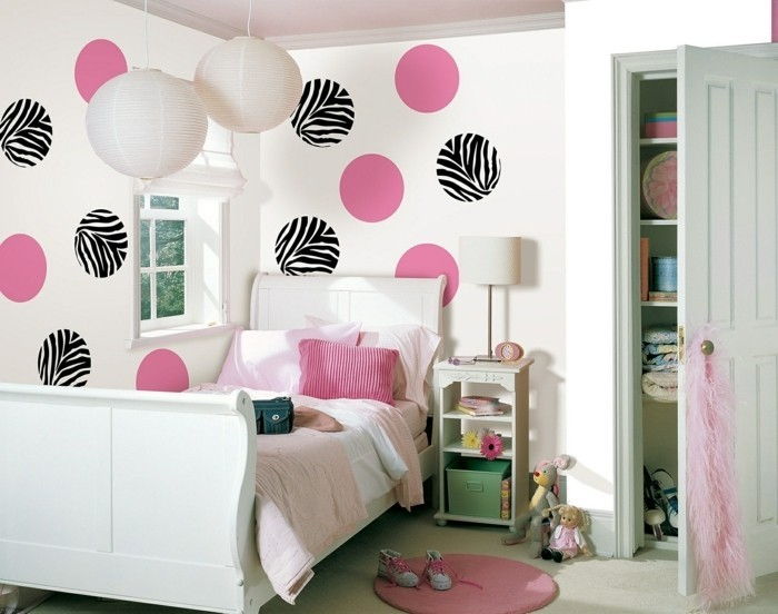 Wallpaper pentru camera-in-roz-și-negru de culoare tineret