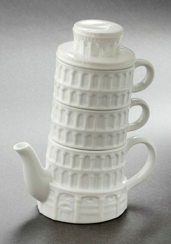 Çay bardağı Çaydanlık Pisa kulesi