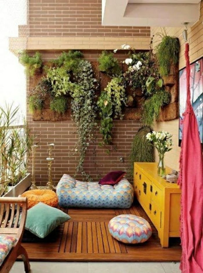 Terasa veranda Yoga vankúš rastlín žltá bielizník