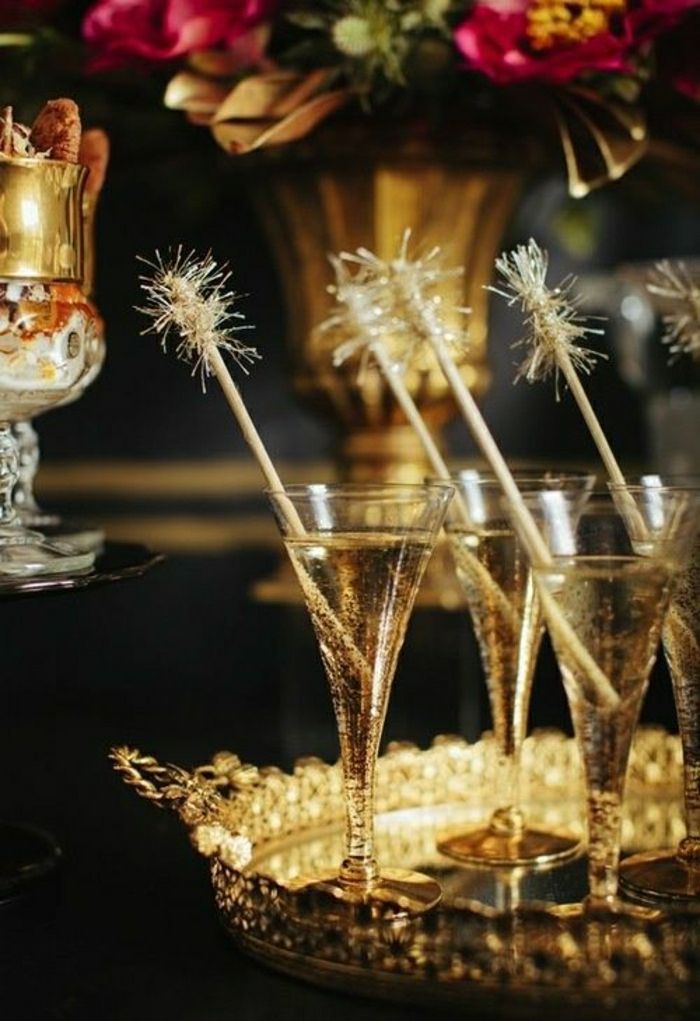 Os-Grande-Gatsby taças de champanhe partido