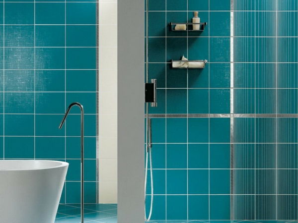 Tyrkysovo modrá-zeleno-bielo-in-kúpeľne-moderný dizajn